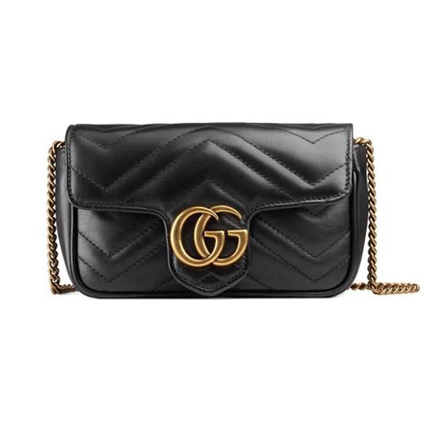 gucci supermini|Gucci super mini bag black.